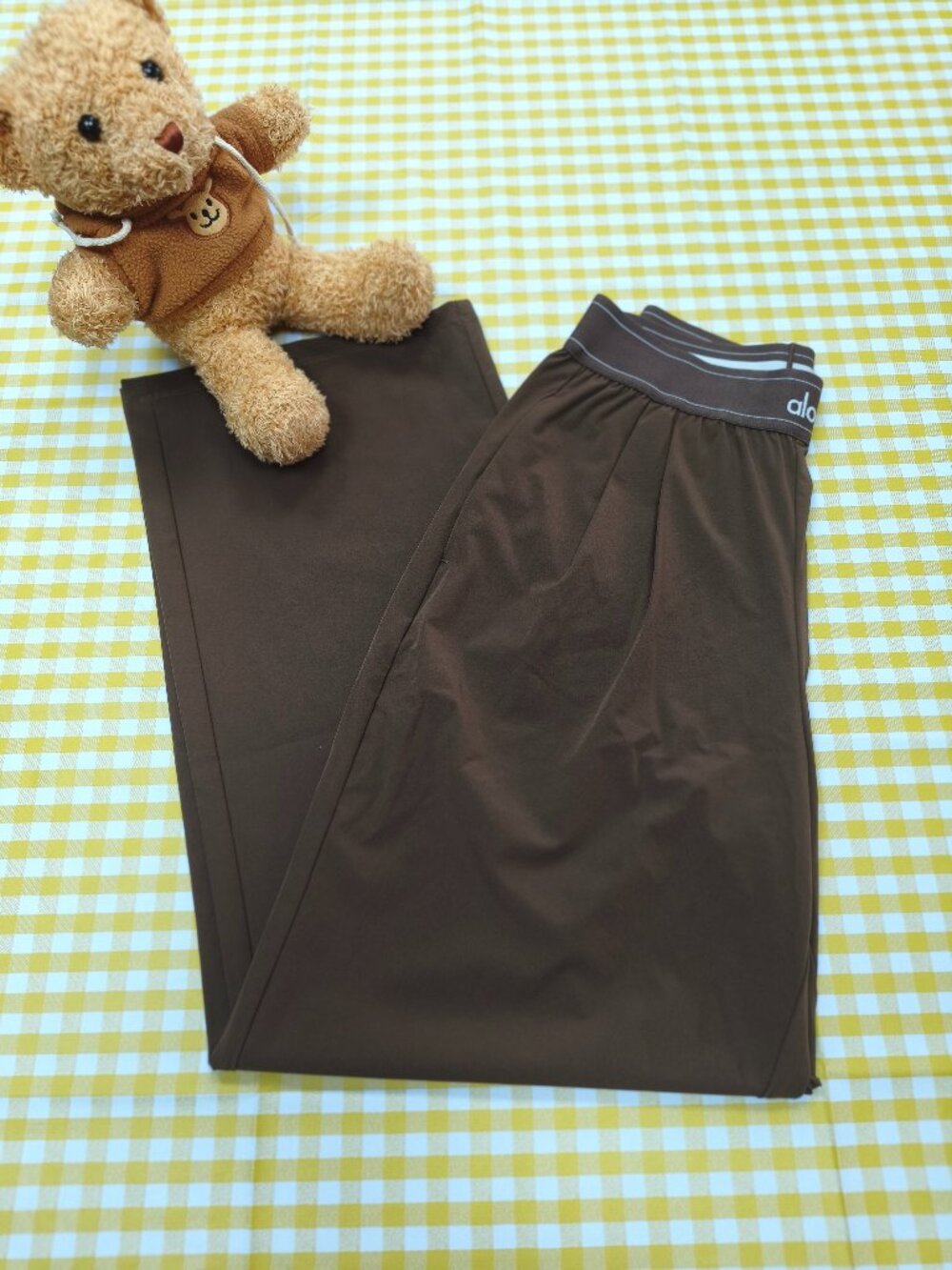 Women's 👩🏻💼ALO Yoga Suit Up Trouser Coffee Brown🦋(Regular Size XXS) - Picture 3 of 8